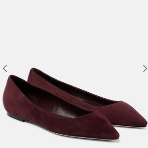 JIMMY CHOO Suede Alina Flats.
